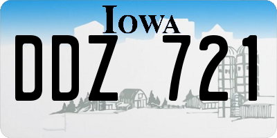 IA license plate DDZ721