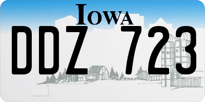 IA license plate DDZ723