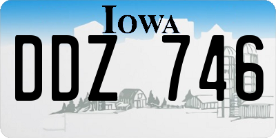 IA license plate DDZ746