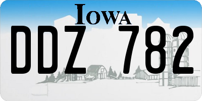IA license plate DDZ782