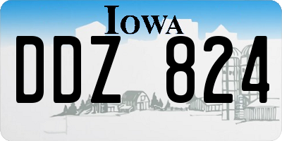 IA license plate DDZ824