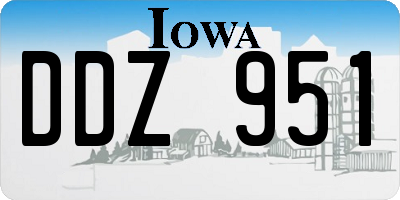 IA license plate DDZ951