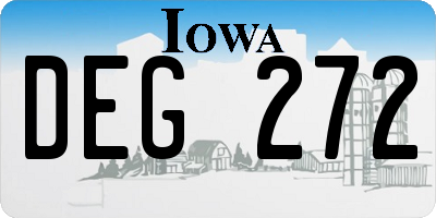 IA license plate DEG272