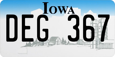 IA license plate DEG367