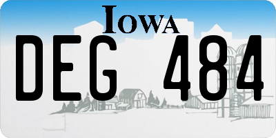 IA license plate DEG484