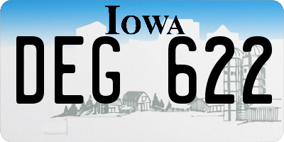 IA license plate DEG622