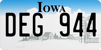 IA license plate DEG944