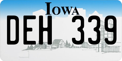 IA license plate DEH339
