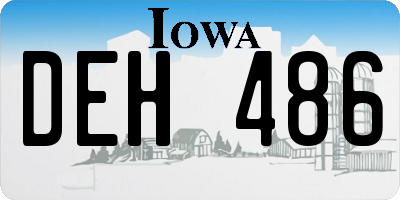 IA license plate DEH486