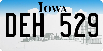 IA license plate DEH529