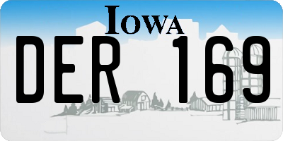 IA license plate DER169