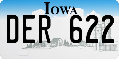 IA license plate DER622