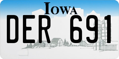IA license plate DER691