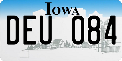 IA license plate DEU084