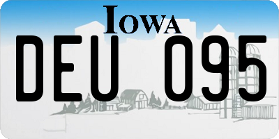 IA license plate DEU095