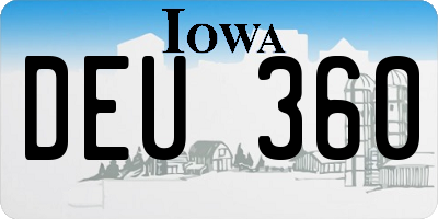 IA license plate DEU360