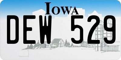 IA license plate DEW529