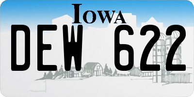 IA license plate DEW622