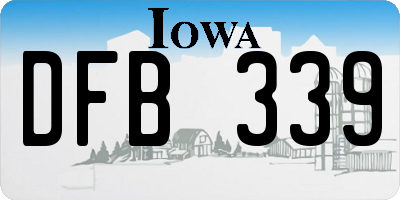 IA license plate DFB339