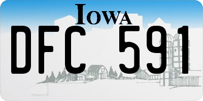 IA license plate DFC591
