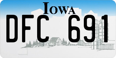 IA license plate DFC691