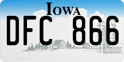 IA license plate DFC866