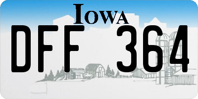 IA license plate DFF364