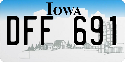 IA license plate DFF691