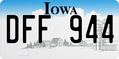 IA license plate DFF944