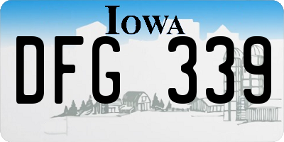 IA license plate DFG339