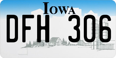 IA license plate DFH306