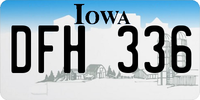 IA license plate DFH336