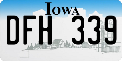 IA license plate DFH339