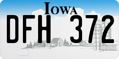 IA license plate DFH372