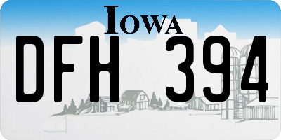 IA license plate DFH394