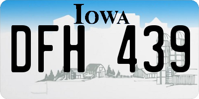 IA license plate DFH439