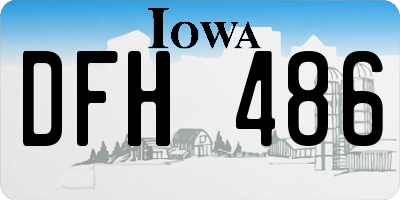 IA license plate DFH486