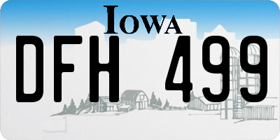 IA license plate DFH499