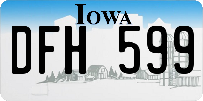 IA license plate DFH599