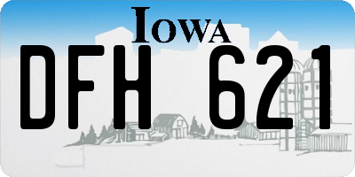 IA license plate DFH621