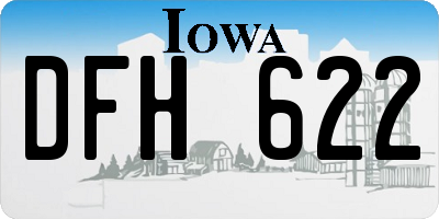 IA license plate DFH622