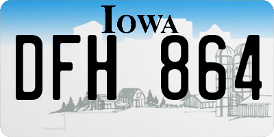 IA license plate DFH864