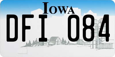 IA license plate DFI084