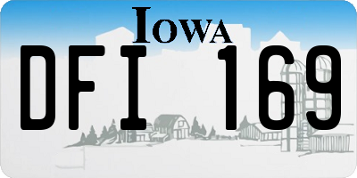 IA license plate DFI169