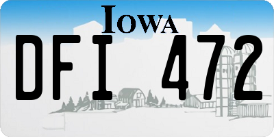 IA license plate DFI472