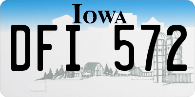 IA license plate DFI572
