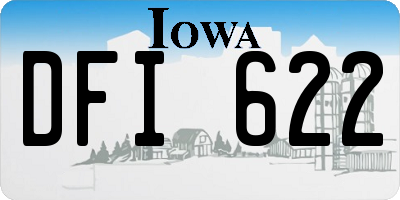 IA license plate DFI622