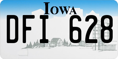 IA license plate DFI628