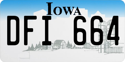 IA license plate DFI664