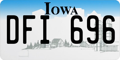 IA license plate DFI696